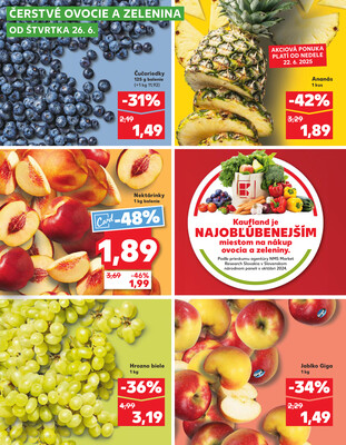 Kaufland 26.6. - 2.7. - Kaufland Prievidza