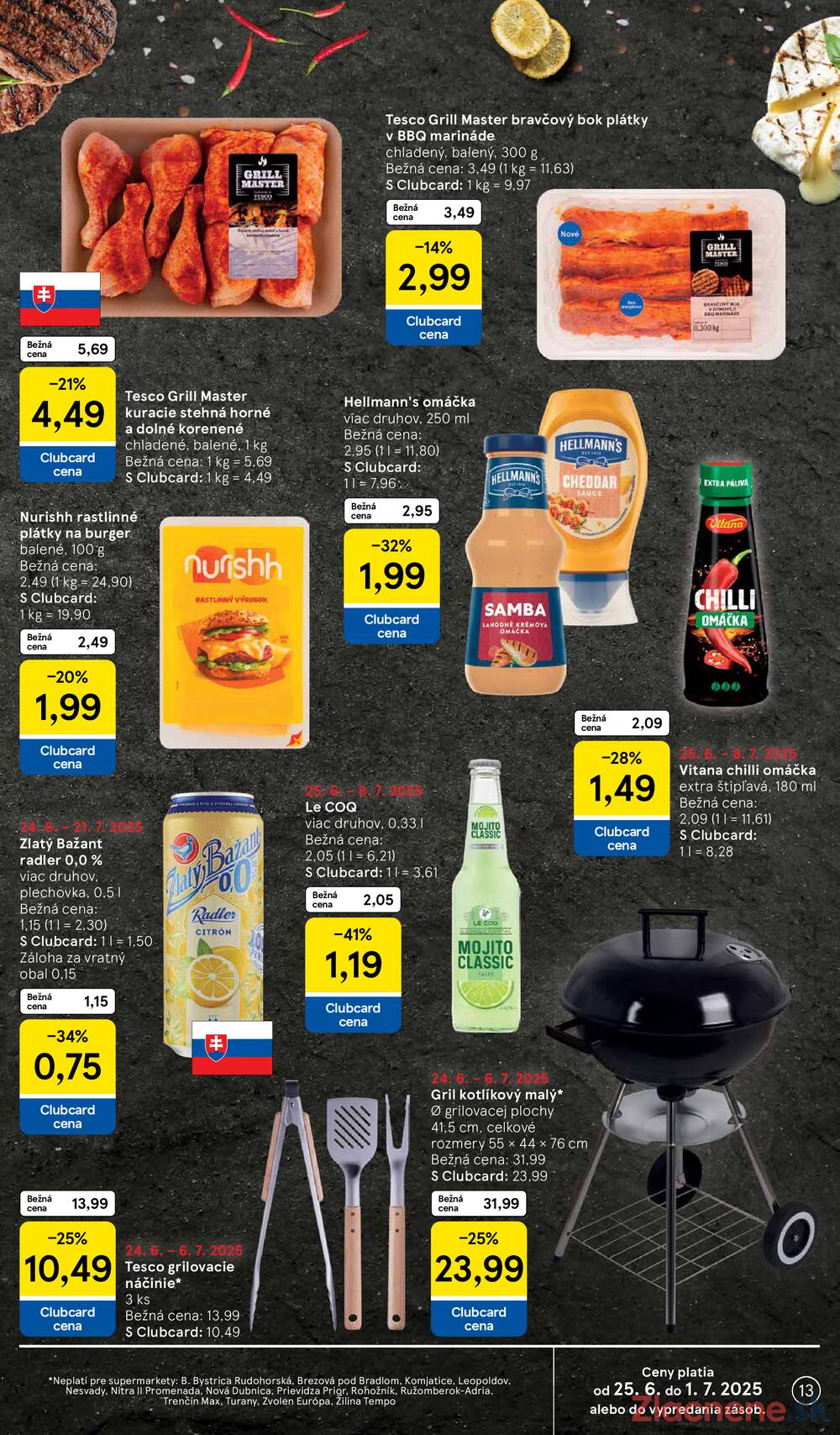 Leták Tesco - Tesco supermarkety od 25.6. do 1.7.2025 - strana 13 Leták Tesco - Tesco supermarkety od 25.6. do 1.7.2025 - strana 13