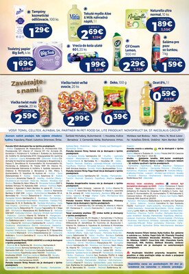 Leták MILK - AGRO
		  platný do 1.7.2025 - strana 11