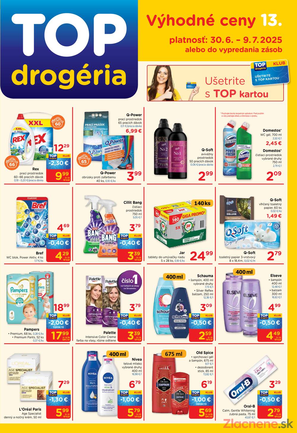 Leták TOP drogerie - TOP drogerie do 9.7. - strana 1
