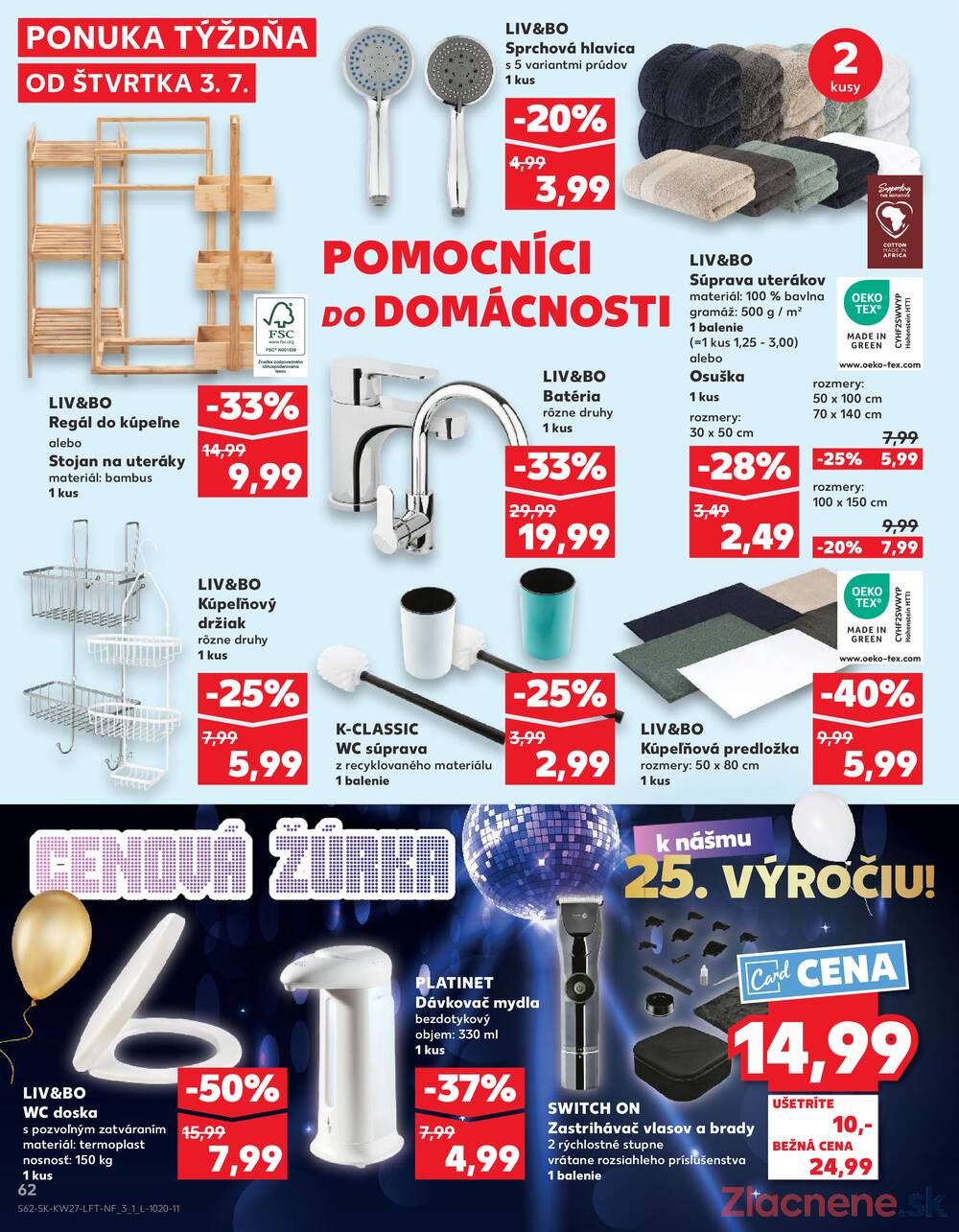 Leták Kaufland - Kaufland 3.7. - 9.7. - Kaufland Trebišov - strana 62