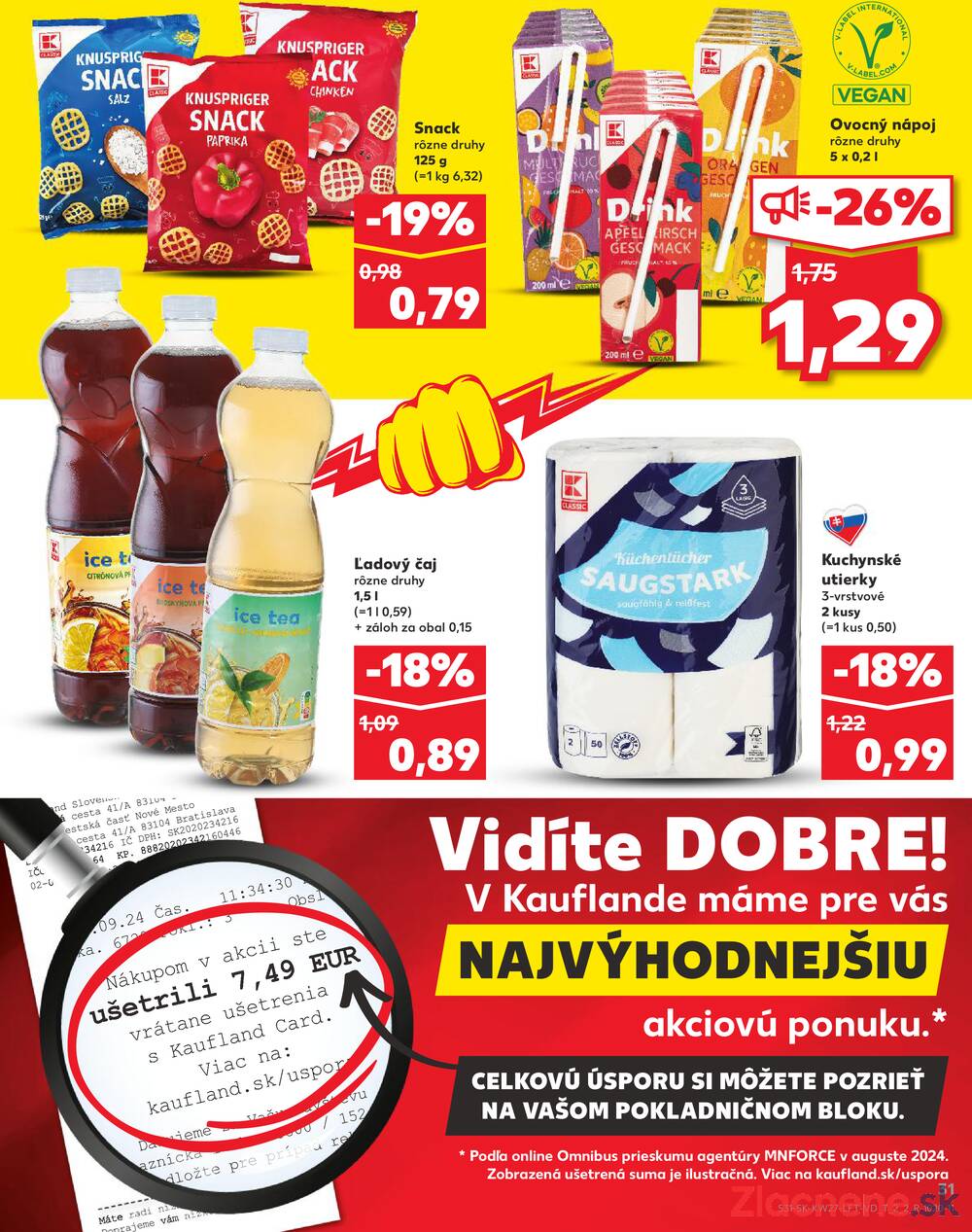 Leták Kaufland - Kaufland 3.7. - 9.7. - Kaufland Michalovce (Humenská cesta) - strana 31