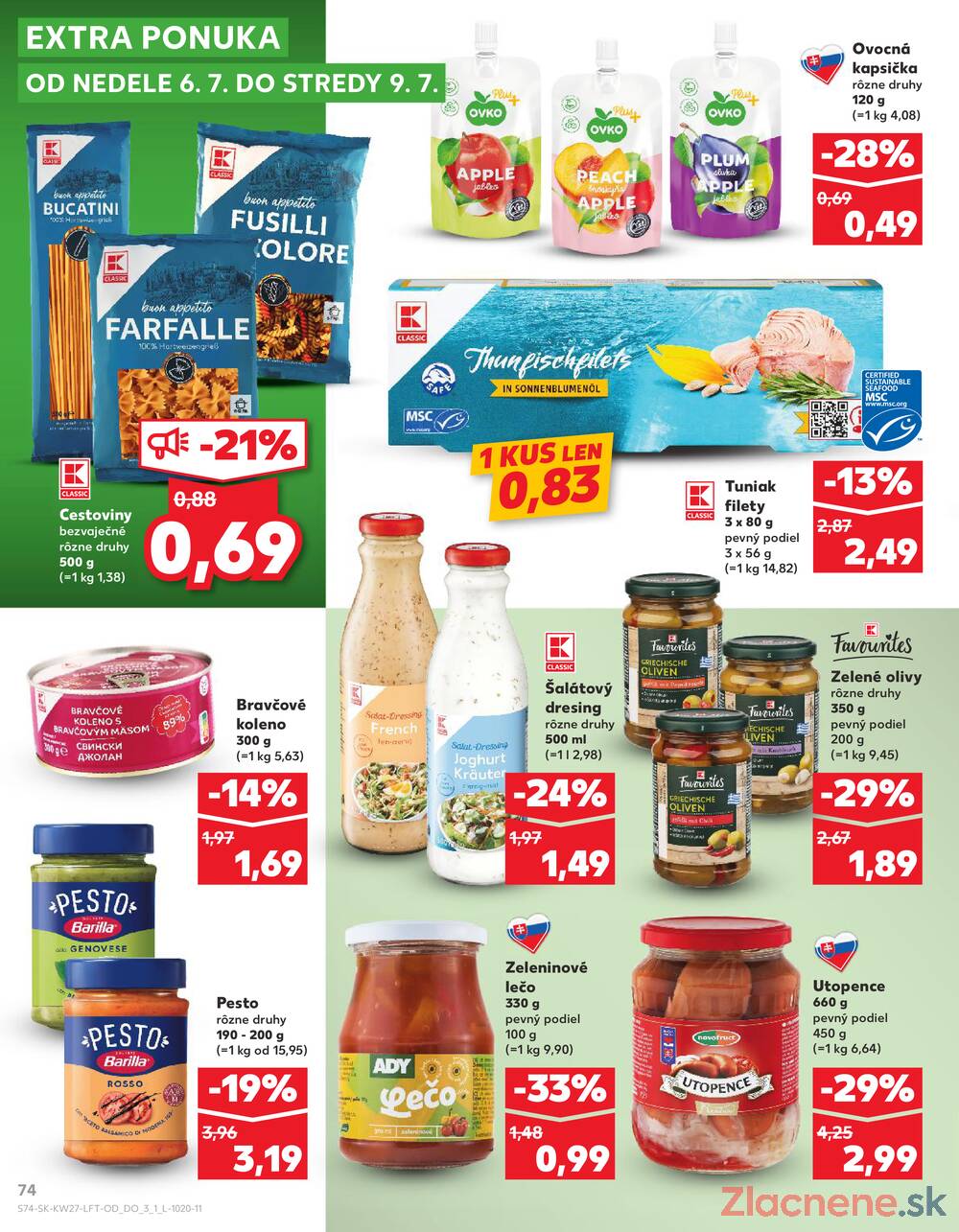 Leták Kaufland - Kaufland 3.7. - 9.7. - Kaufland Prešov - Ľubotice - strana 74