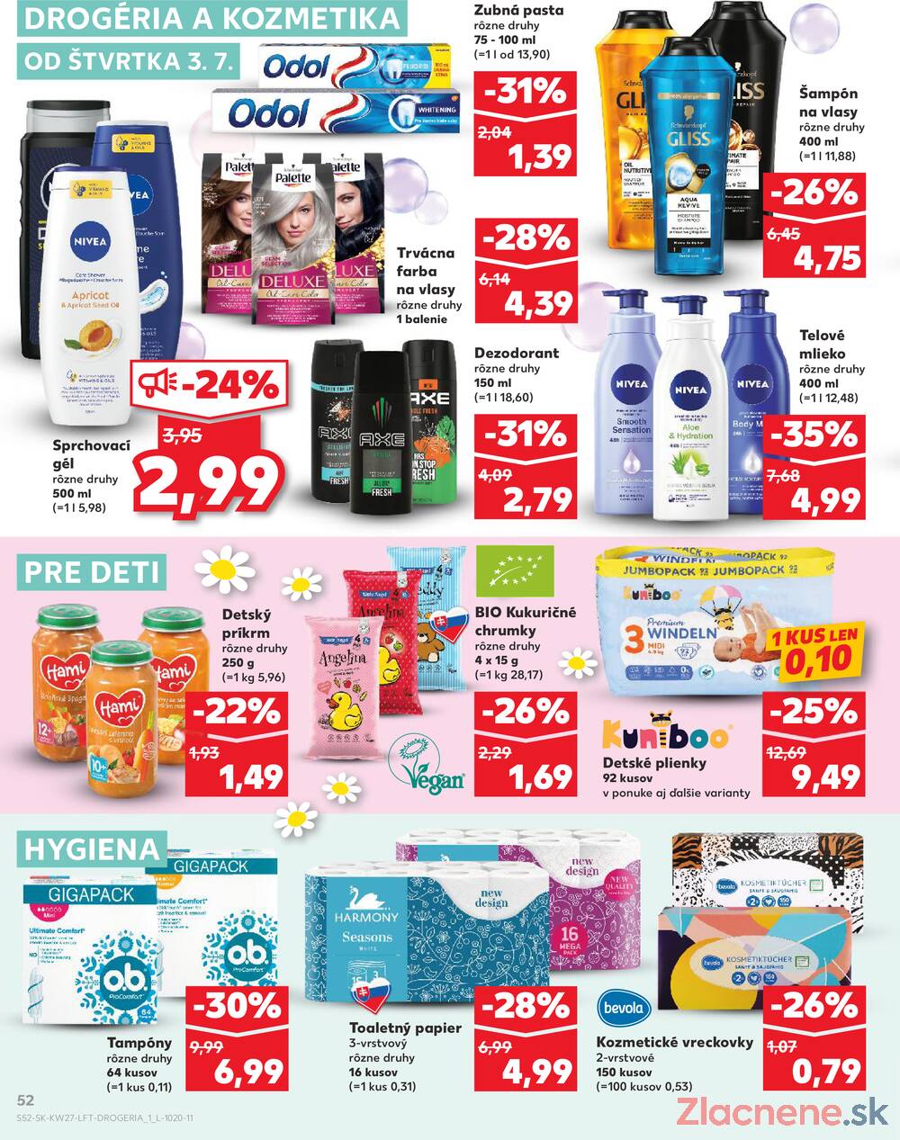 Leták Kaufland - Kaufland 3.7. - 9.7. - Kaufland Bratislava - Nové Mesto - strana 52