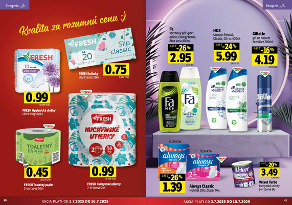 Leták Fresh
		  platný do 16.7.2025 - strana 21