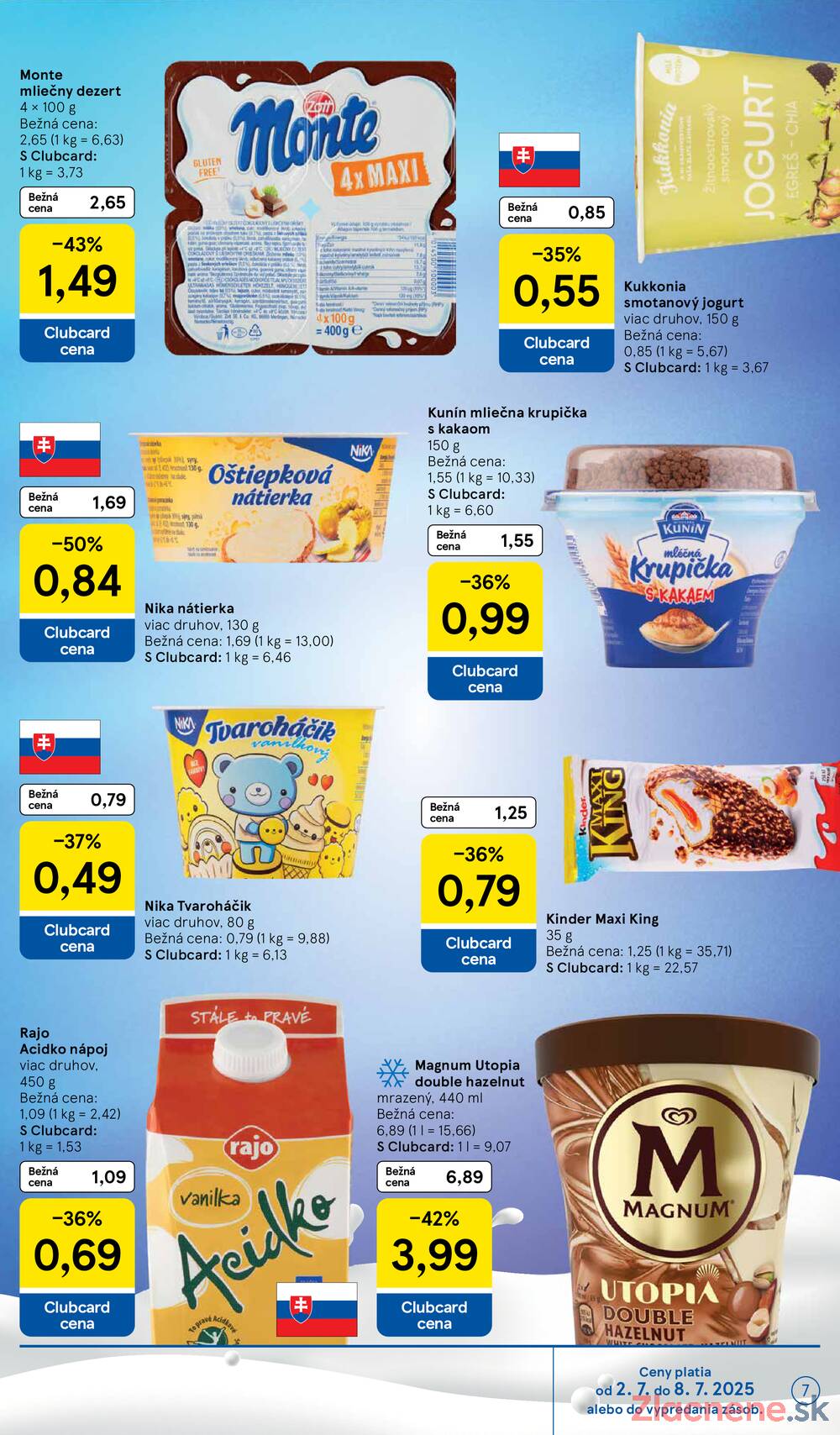 Leták Tesco - Tesco supermarkety od 2.7. do 8.7.2025 - strana 7