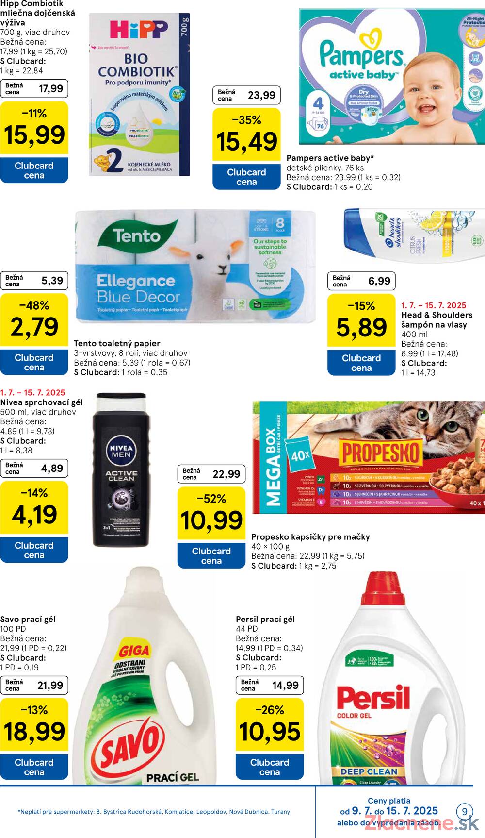Leták Tesco - Tesco supermarkety od 9.7. do 15.7.2025 - strana 9 Leták Tesco - Tesco supermarkety od 9.7. do 15.7.2025 - strana 9