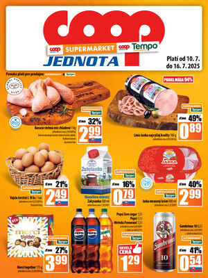 Leták COOP Jednota Slovensko
		  platný do 16.7.2025 - strana 13
