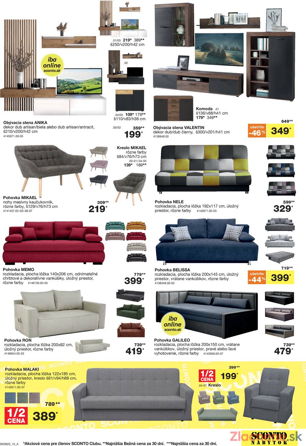Leták SCONTO nábytok - Sconto nábytok od 16.7. do 5.8.2025 - strana 15