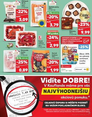 Kaufland 17.7. - 23.7. - Kaufland Bardejov