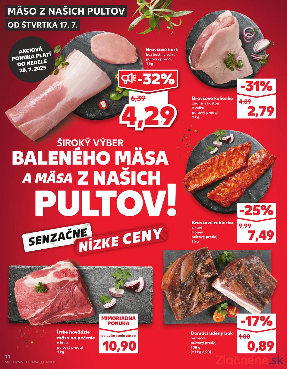 Leták Kaufland - Kaufland 17.7. - 23.7. - Kaufland Handlová - Okružná ul. - strana 14