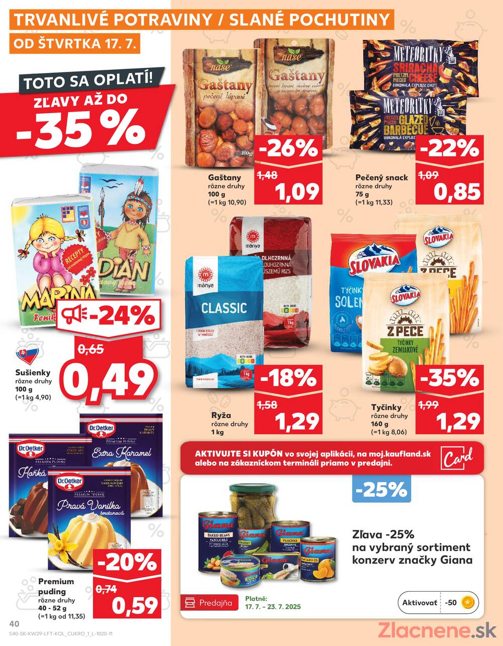 Leták Kaufland - Kaufland 17.7. - 23.7. - Kaufland Piešťany - strana 40