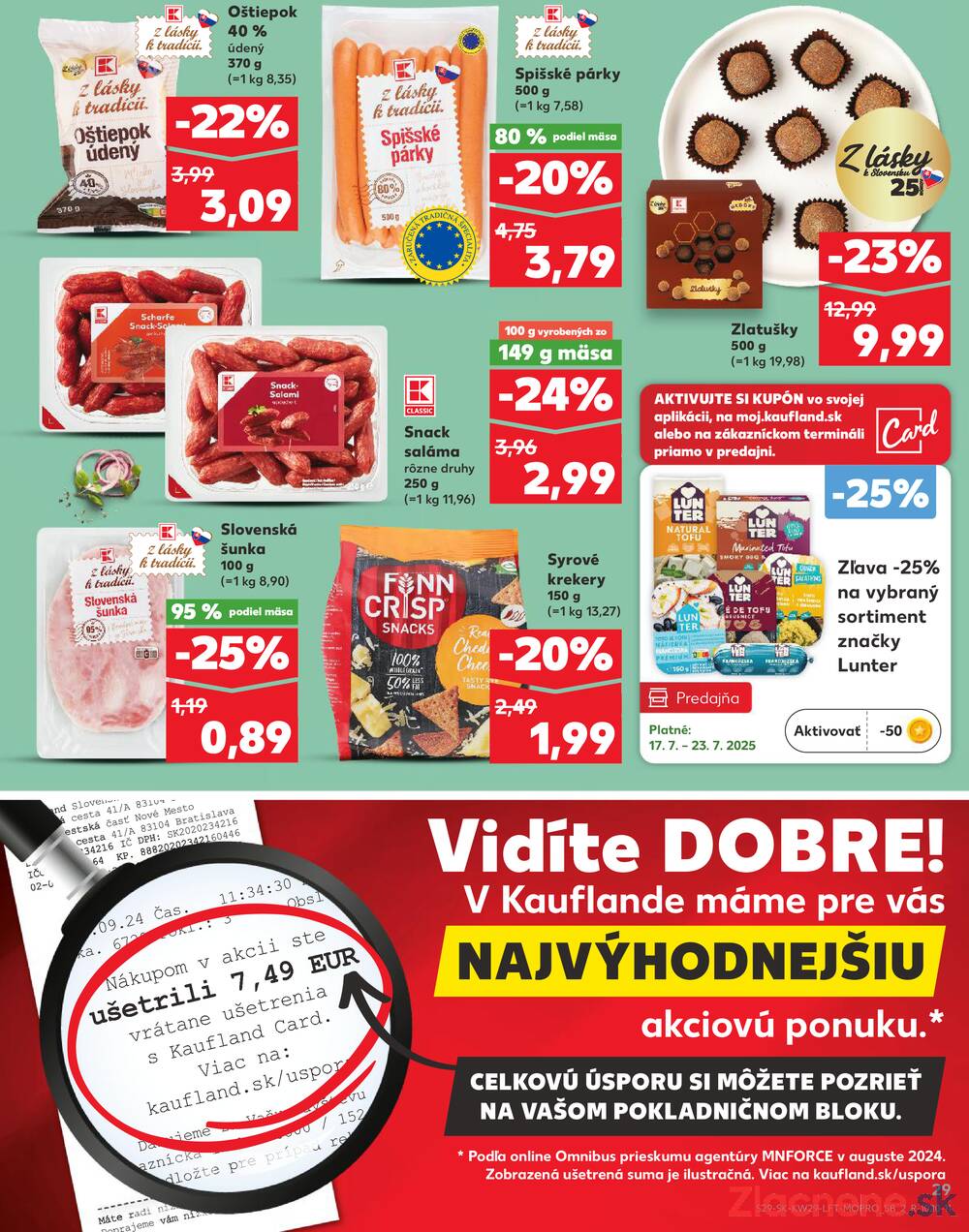 Leták Kaufland - Kaufland 17.7. - 23.7. - Kaufland Nové Mesto nad Váhom - strana 29