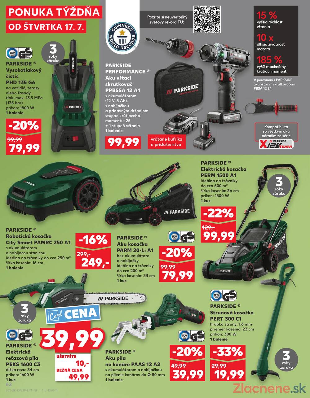 Leták Kaufland - Kaufland 17.7. - 23.7. - Kaufland Nové Mesto nad Váhom - strana 62