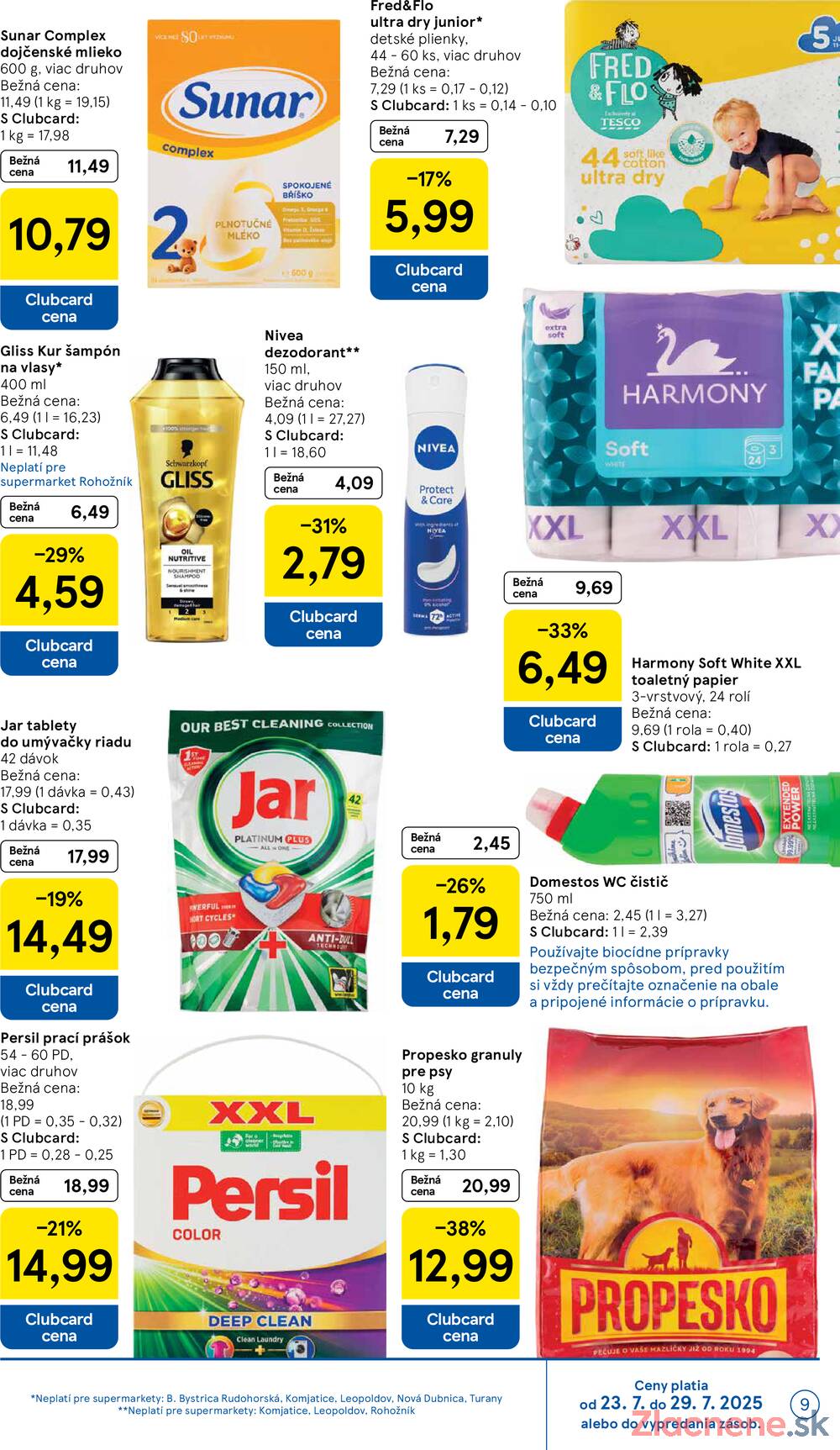 Leták Tesco - Tesco supermarkety od 23.7. do 29.7.2025 - strana 9