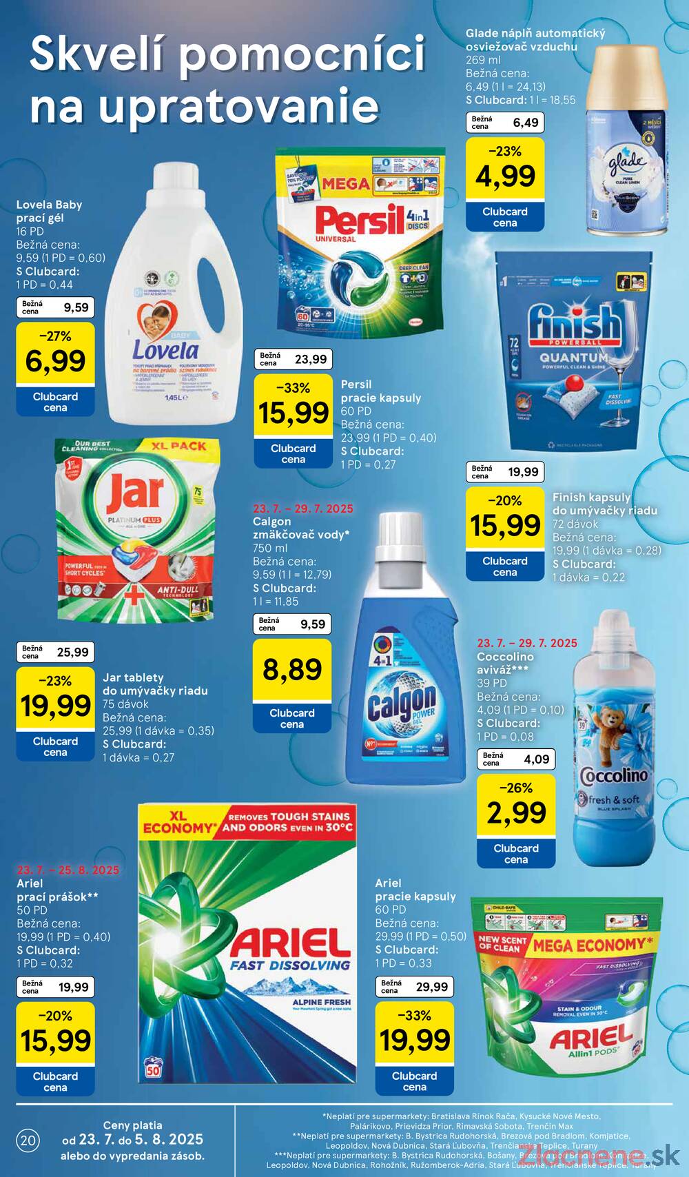 Leták Tesco - Tesco supermarkety od 23.7. do 29.7.2025 - strana 20 Leták Tesco - Tesco supermarkety od 23.7. do 29.7.2025 - strana 20