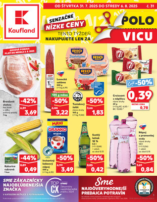 Leták Kaufland 31.7. - 6.8. - Kaufland Dubnica nad Váhom
