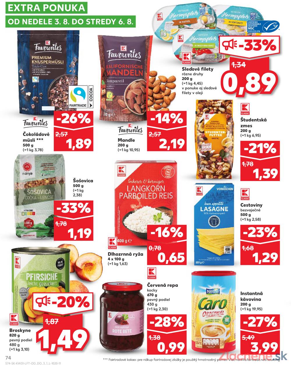Leták Kaufland - Kaufland 31.7. - 6.8. - Kaufland Púchov - strana 74