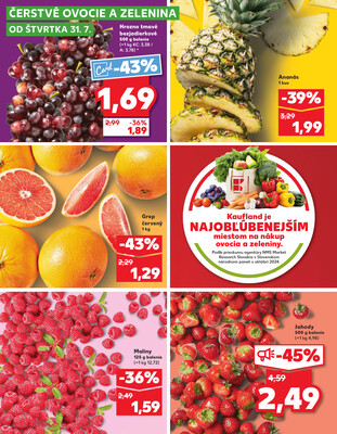 Kaufland 31.7. - 6.8. - Kaufland Púchov