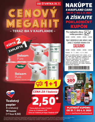Kaufland 31.7. - 6.8. - Kaufland Trebišov