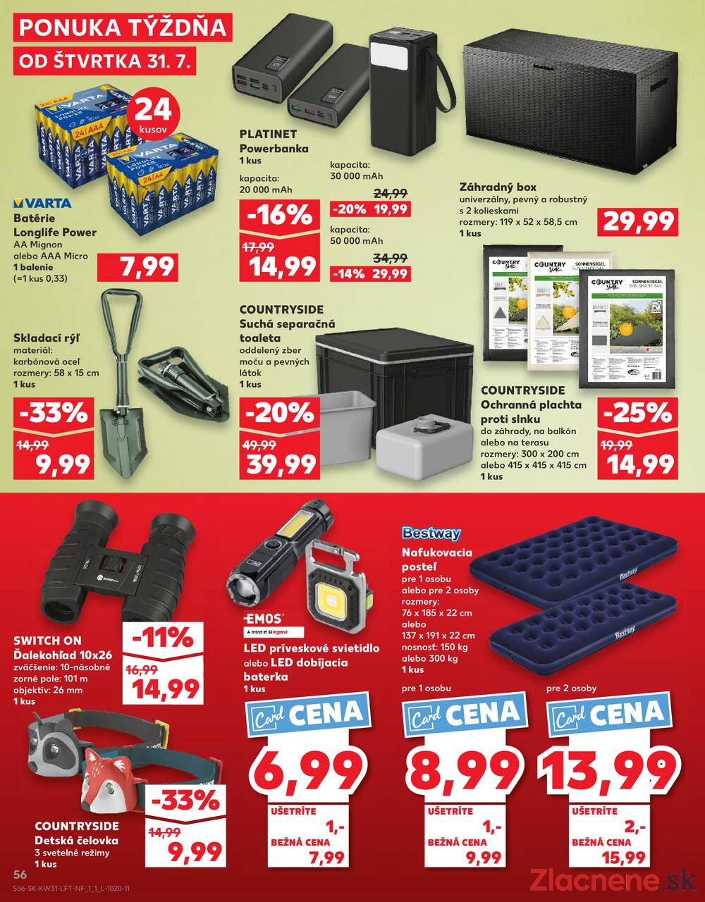 Leták Kaufland - Kaufland 31.7. - 6.8. - Kaufland Hlohovec - strana 56
