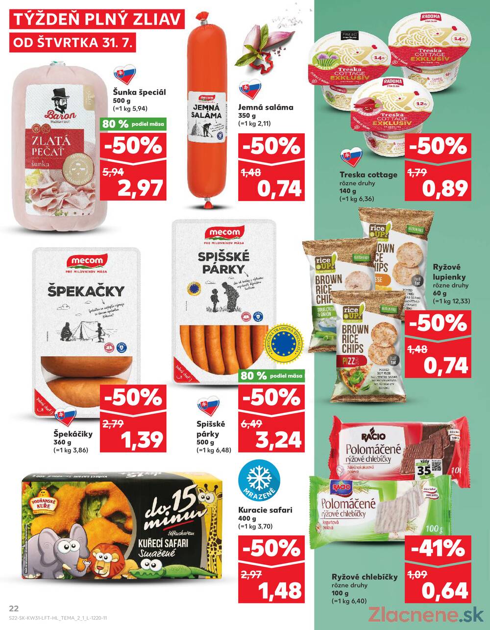 Leták Kaufland - Kaufland 31.7. - 6.8. - Kaufland Nitra - Čermáň - strana 22
