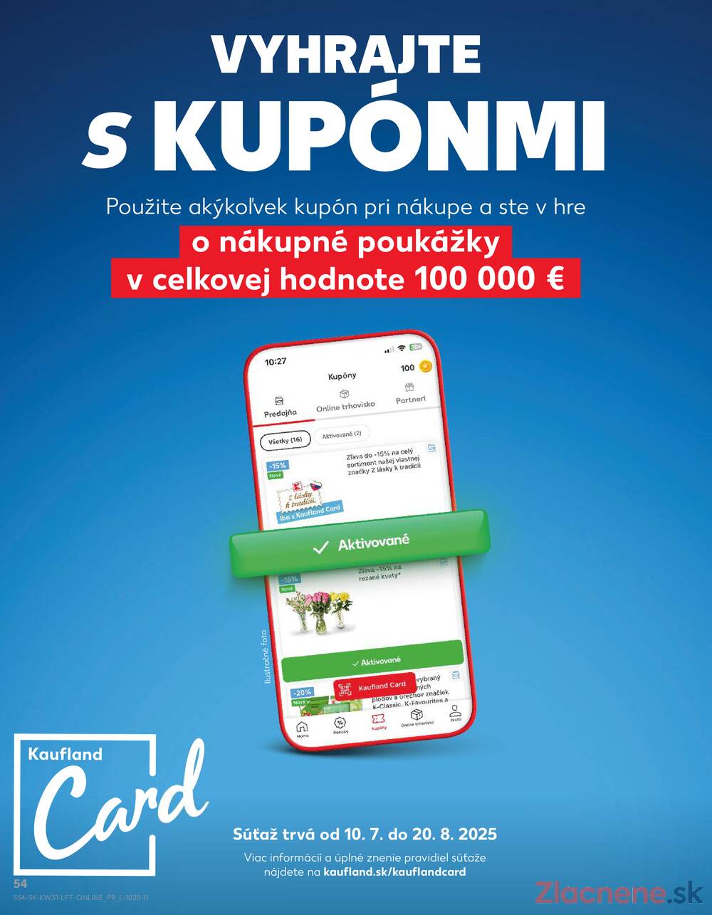 Leták Kaufland - Kaufland 31.7. - 6.8. - Kaufland (Harmincova, Bratislava - Dúbravka) - strana 54