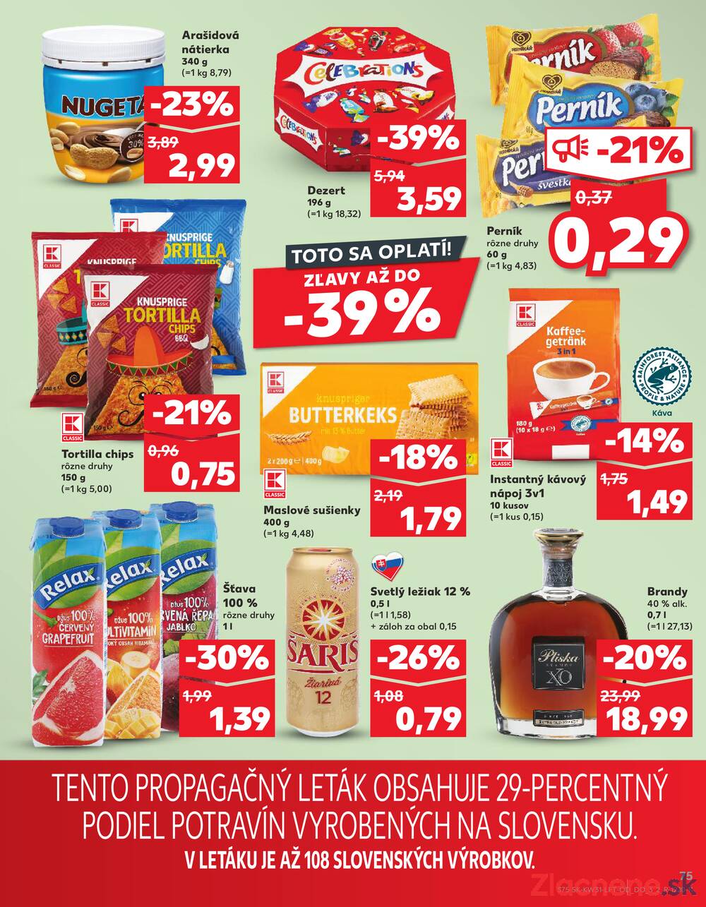 Leták Kaufland - Kaufland 31.7. - 6.8. - Kaufland (Harmincova, Bratislava - Dúbravka) - strana 75