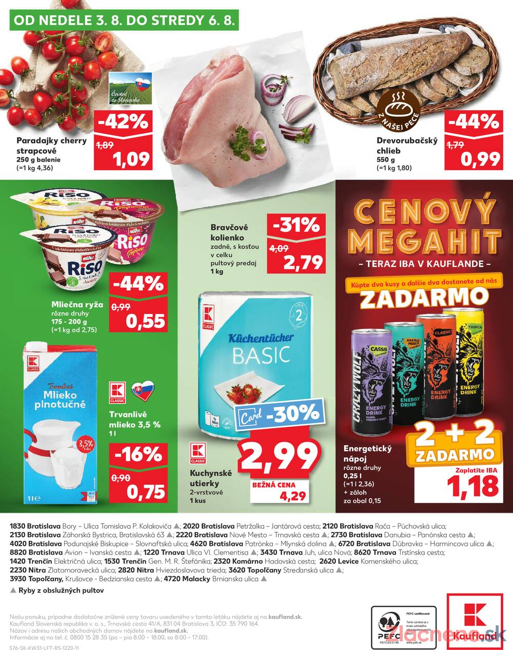 Leták Kaufland - Kaufland 31.7. - 6.8. - Kaufland Bratislava - Nové Mesto - strana 76