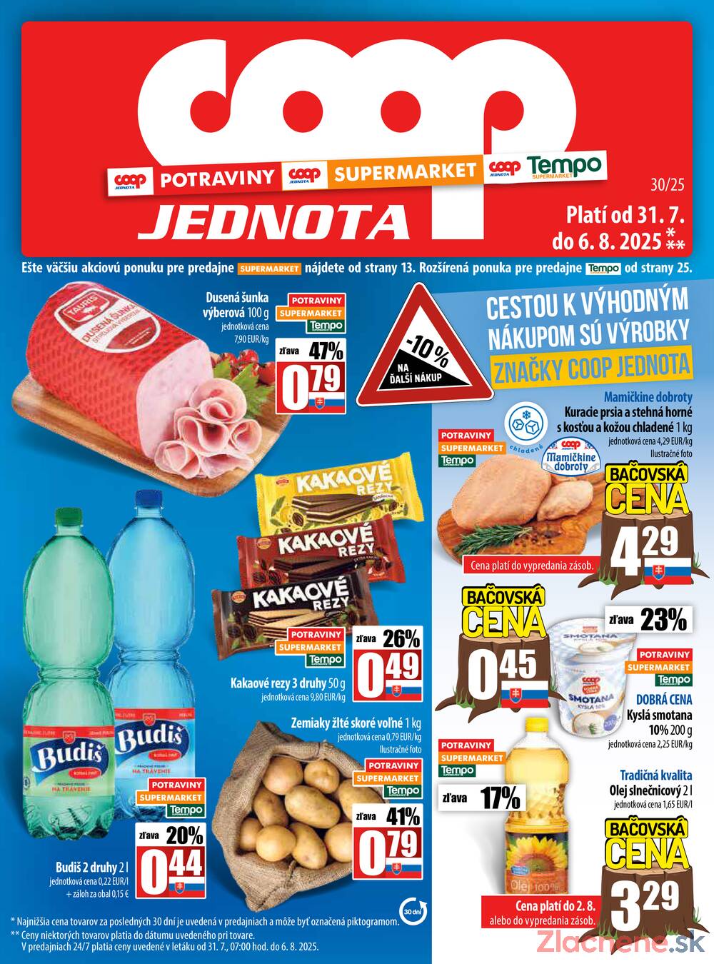 Leták COOP Jednota Slovensko - COOP do 6.8. - strana 1
