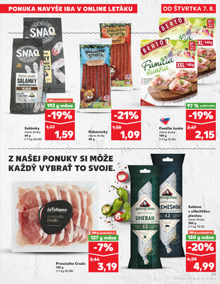 Kaufland 7.8. - 13.8. - Kaufland Bánovce nad Bebravou