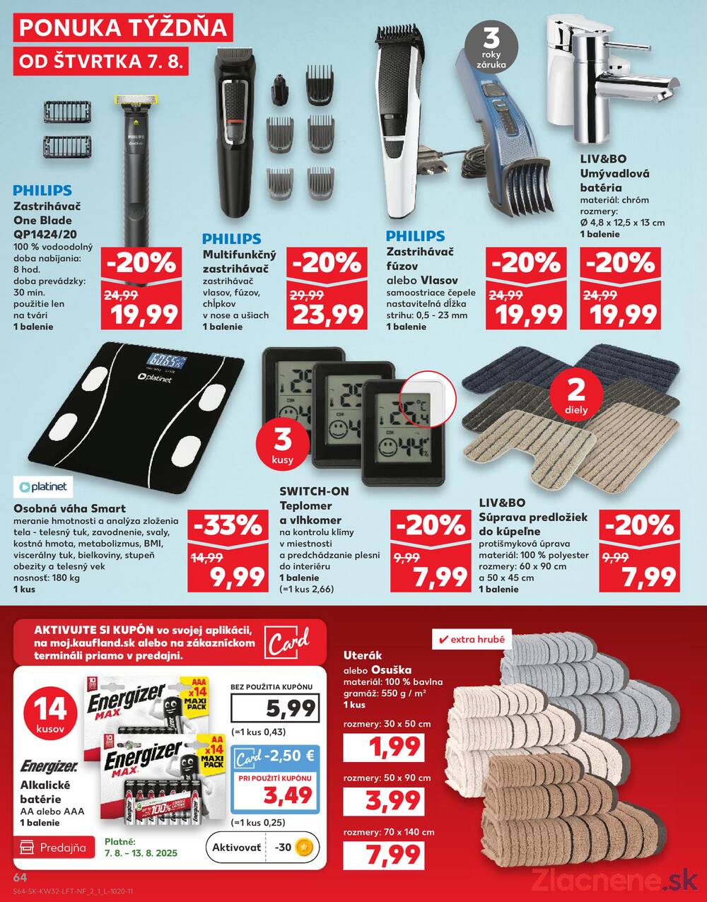 Leták Kaufland - Kaufland 7.8. - 13.8. - Kaufland Topoľčany - strana 64