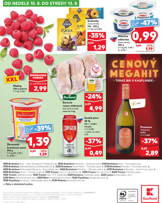 Kaufland 7.8. - 13.8. - Kaufland (Harmincova, Bratislava - Dúbravka)