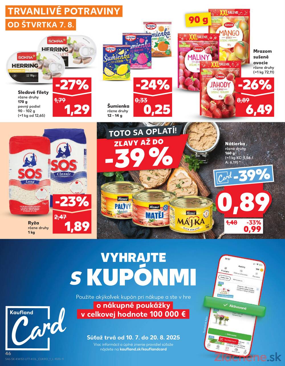 Leták Kaufland - Kaufland 7.8. - 13.8. - Kaufland Nové Zámky - strana 46