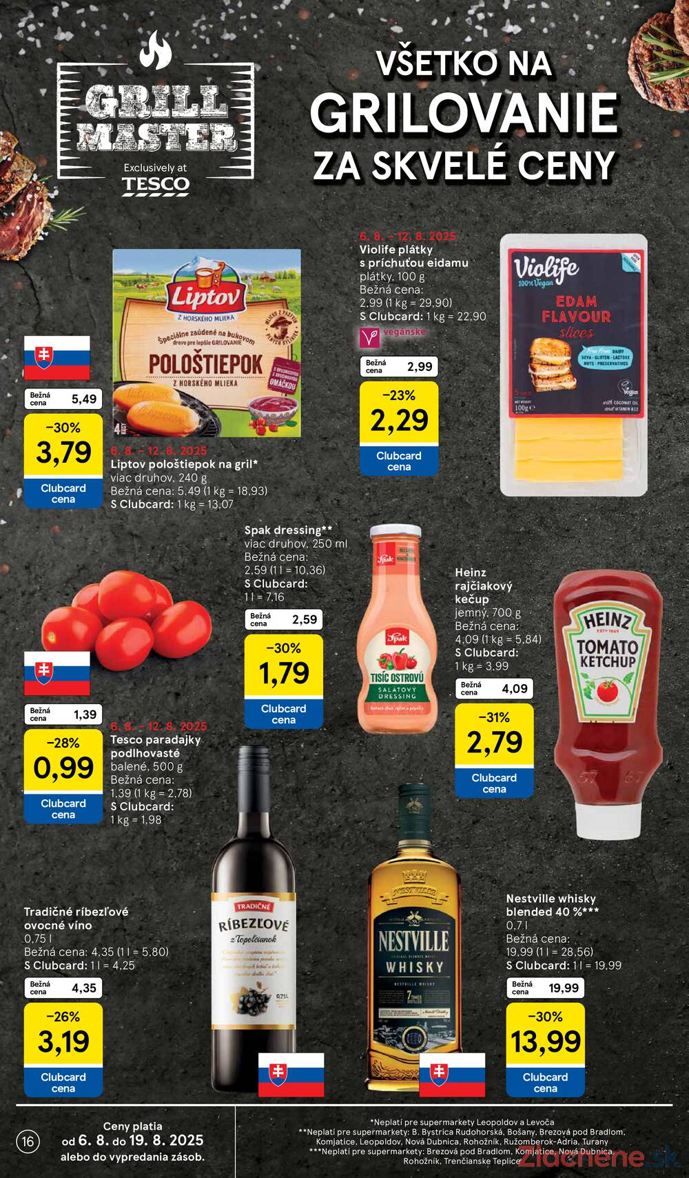Leták Tesco - Tesco supermarkety od 6.8. do 12.8.2025 - strana 16