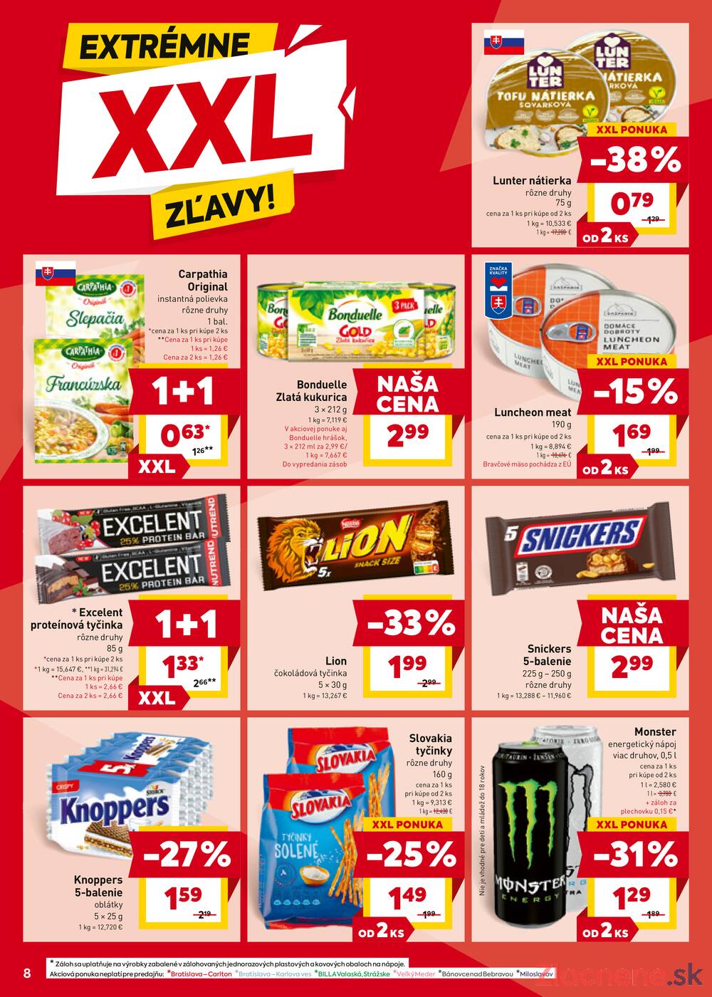 Leták Billa - Billa od 13.8. do 19.8.2025 - strana 8 Leták Billa - Billa od 13.8. do 19.8.2025 - strana 8