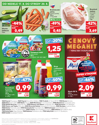 Kaufland 14.8. - 20.8. - Kaufland Rimavská Sobota