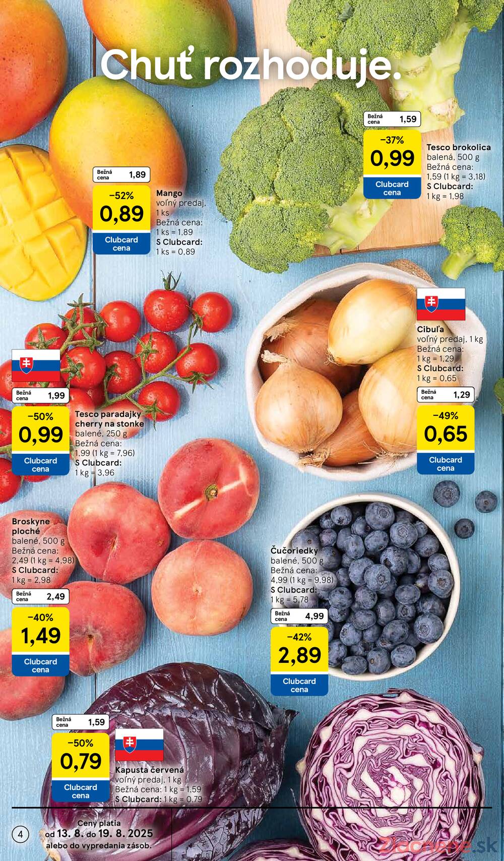 Leták Tesco - Tesco supermarkety od 13.8. do 19.8.2025 - strana 4