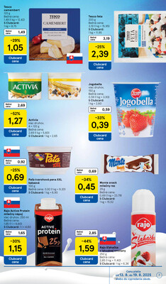 Tesco supermarkety od 13.8. do 19.8.2025