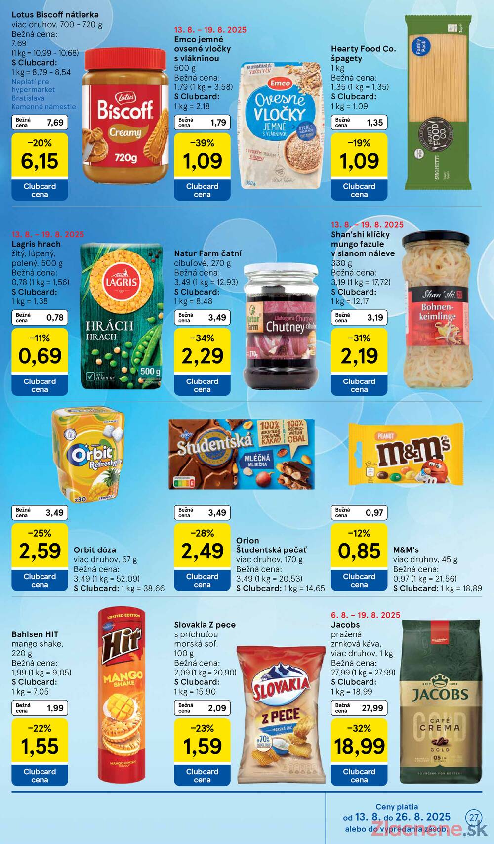 Leták Tesco - Tesco malé hypermarkety od 13.8. do 19.8.2025 - strana 27 Leták Tesco - Tesco malé hypermarkety od 13.8. do 19.8.2025 - strana 27