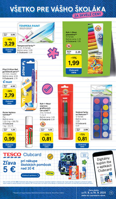 Tesco malé hypermarkety od 13.8. do 19.8.2025