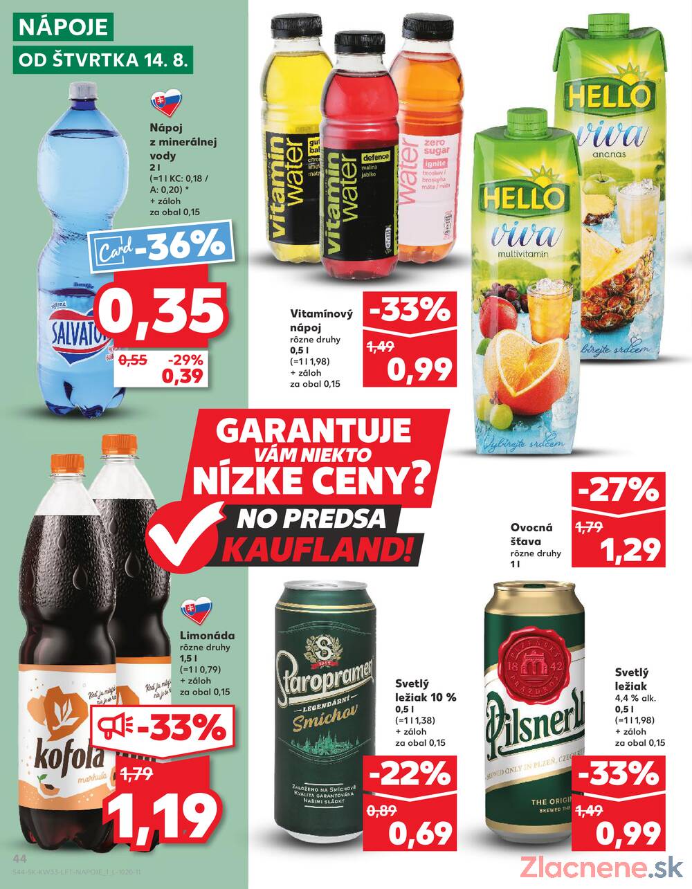 Leták Kaufland - Kaufland 14.8. - 20.8. - Kaufland Stará Ľubovňa - strana 44