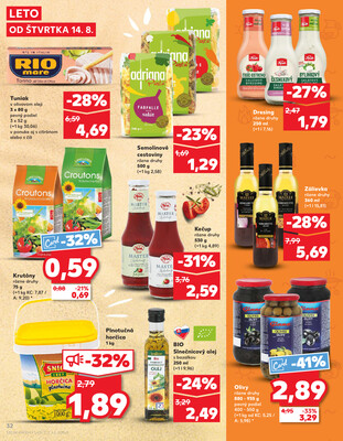 Kaufland 14.8. - 20.8. - Kaufland Bratislava Danubia – Panónska cesta