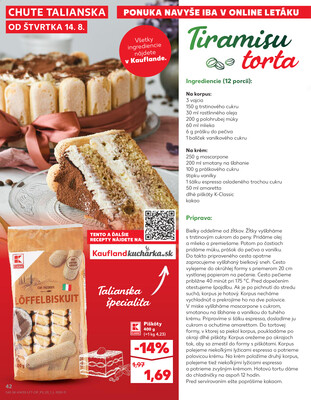 Kaufland 14.8. - 20.8. - Kaufland Bratislava Danubia – Panónska cesta