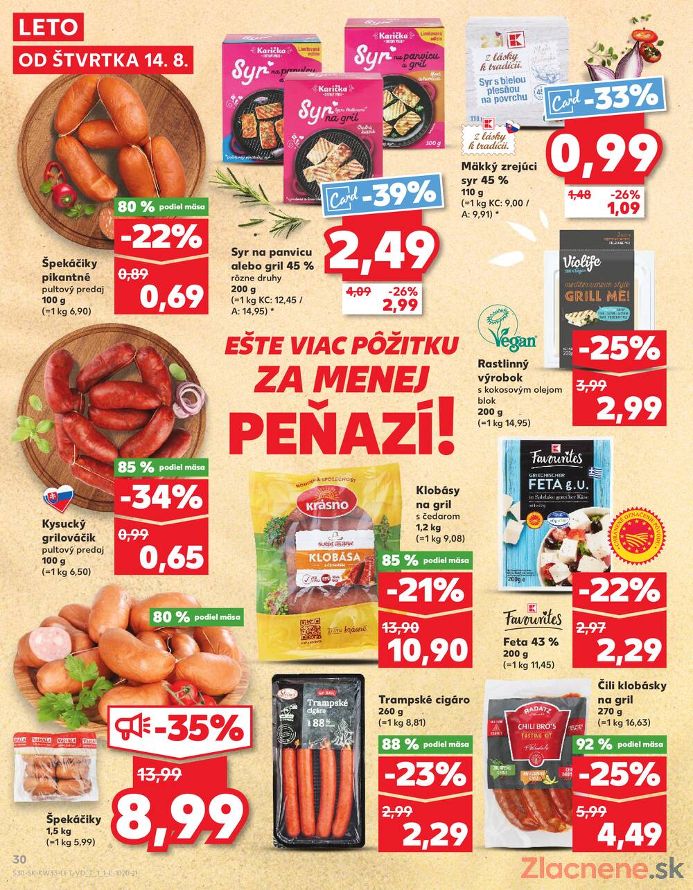 Leták Kaufland - Kaufland 14.8. - 20.8. - Kaufland Trnava - Nová ul. - strana 30