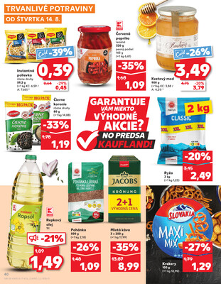 Kaufland 14.8. - 20.8. - Kaufland Prešov - Sekčov 