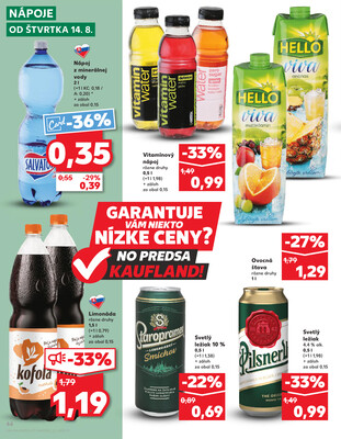 Kaufland 14.8. - 20.8. - Kaufland Prešov - Sekčov 