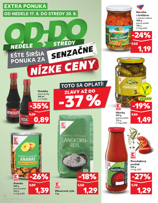 Kaufland 14.8. - 20.8. - Kaufland Čadca