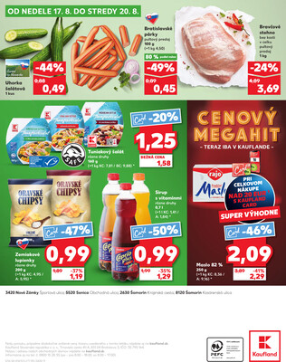 Kaufland 14.8. - 20.8. - Kaufland Senica