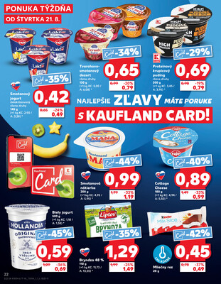 Kaufland 21.8. - 27.8. - Kaufland Tvrdošín